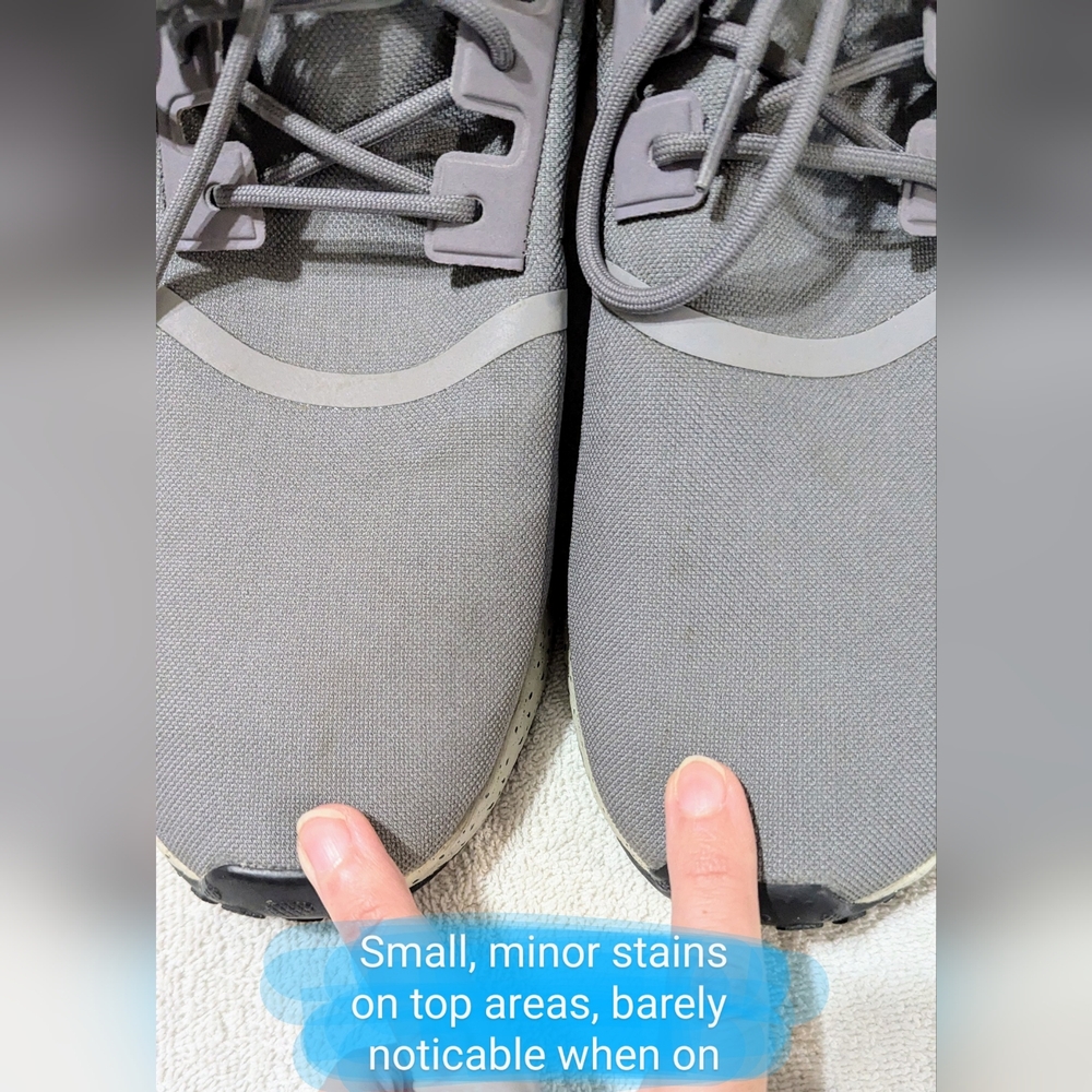 Adidas Size 12 men's EUC, NMD_R1 in grey w/yellow accents *sold out online* - Picture 6 of 16